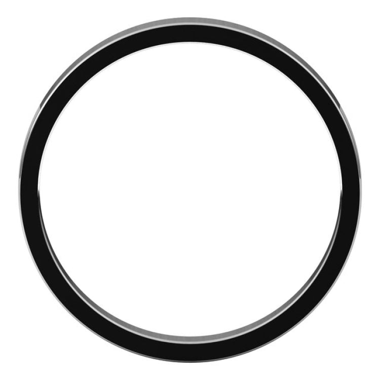 14K White Gold 2.5 mm Flat Band Size 9