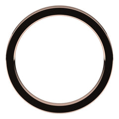 14K Rose Gold 2.5 mm Comfort-Fit Flat Band Size 8.5