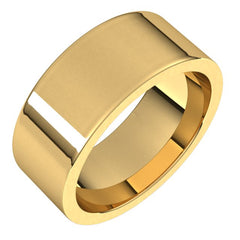 14K Yellow Gold 8 mm Comfort-Fit Flat Band Size 14.5