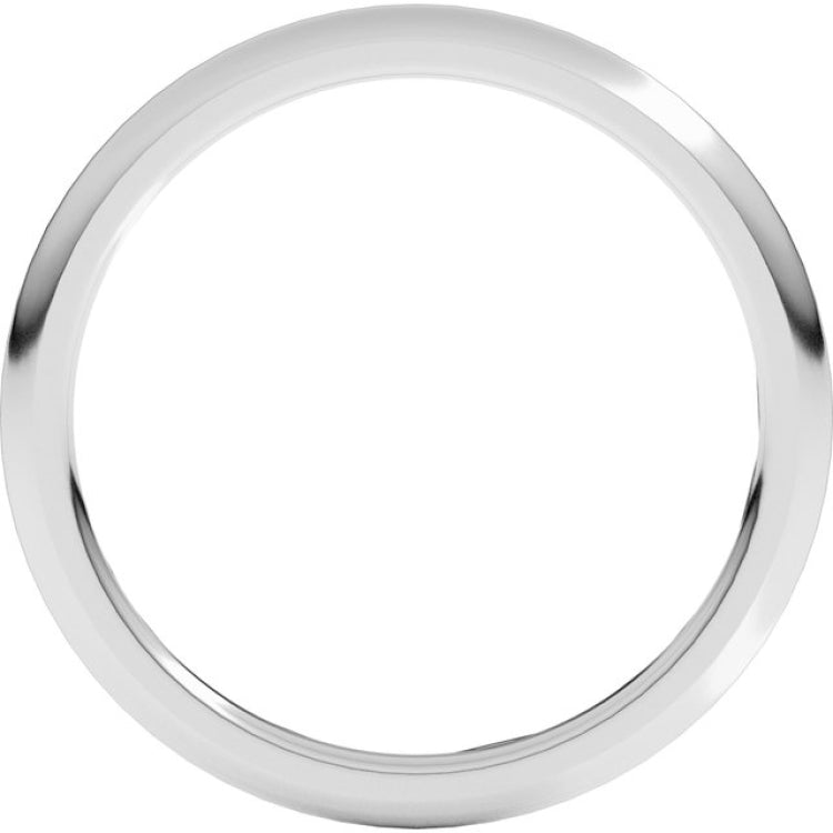 Sterling Silver 1.5 mm Comfort-Fit Half Round Band Size 10