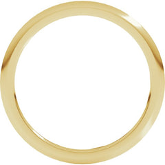 10K Yellow Gold 1 mm Comfort-Fit Half Round Band Size 9.5