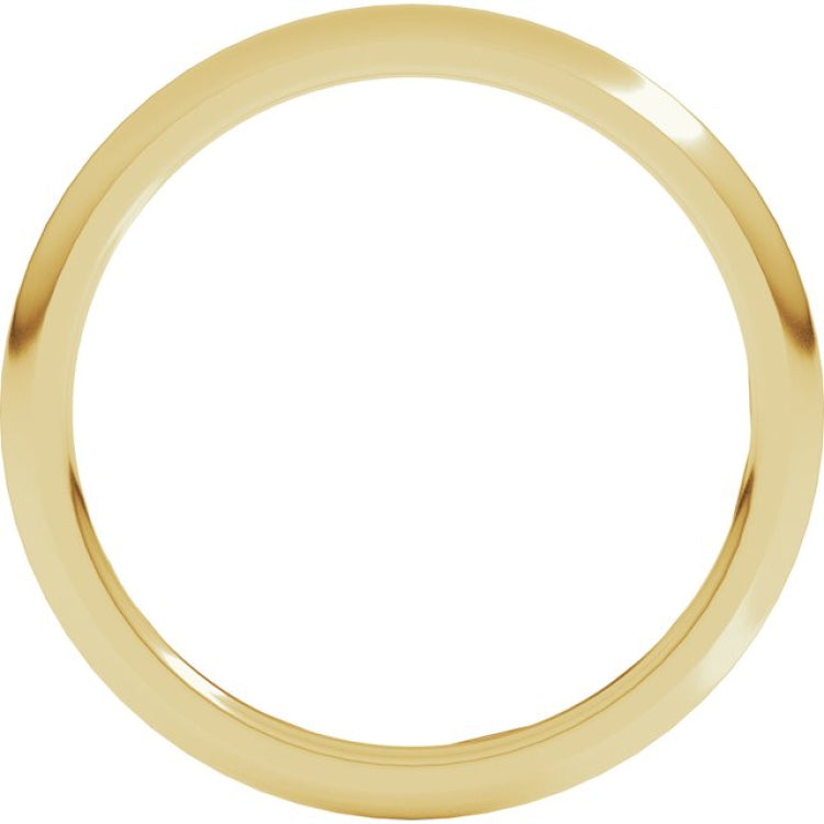 10K Yellow Gold 1.5 mm Comfort-Fit Half Round Band Size 9.5