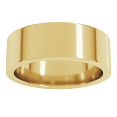10K Yellow Gold 7 mm Comfort-Fit Flat Band Size 4