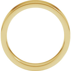 10K Yellow Gold 5 mm Comfort-Fit Flat Band Size 13