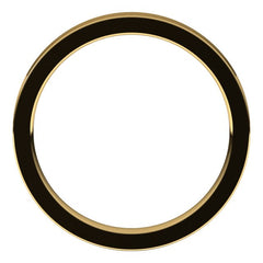 14K Yellow Gold 2.5 mm Comfort-Fit Flat Band Size 4