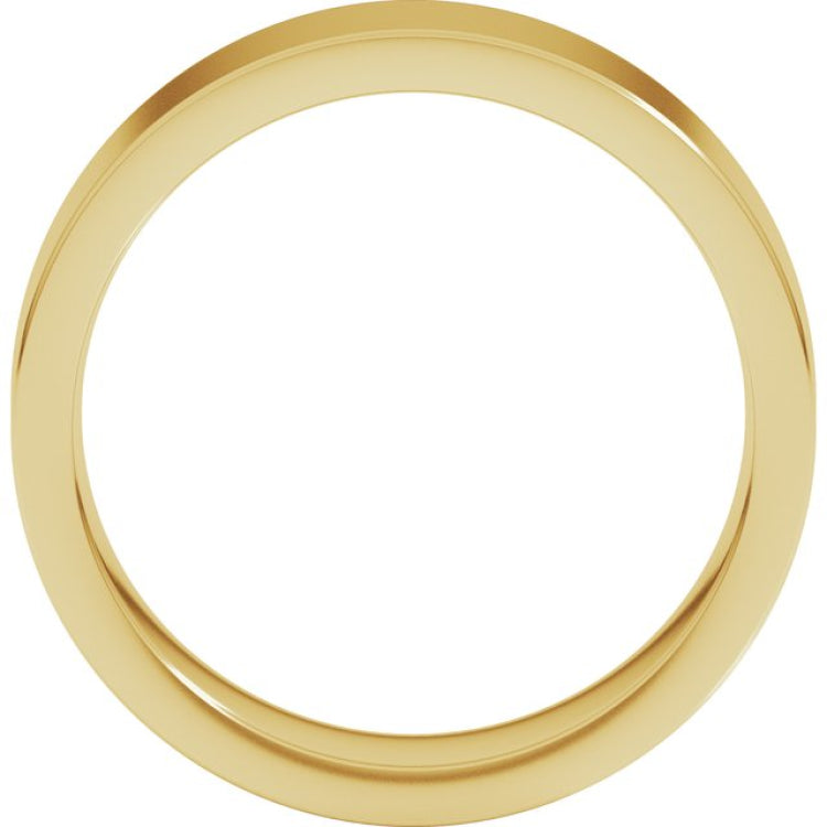 14K Yellow Gold 6 mm Comfort-Fit Flat Band Size 7