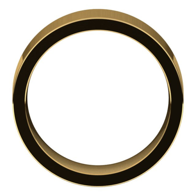 14K Yellow Gold 8 mm Comfort-Fit Flat Band Size 9