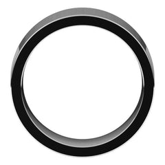 14K White Gold 8 mm Comfort-Fit Flat Band Size 13
