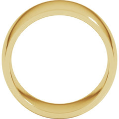 18K Yellow Gold 12 mm Lightweight Comfort-Fit Half Round Band Size 8