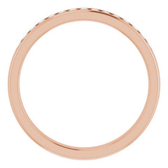 14K Rose Gold 1/3 CTW Natural Diamond Band