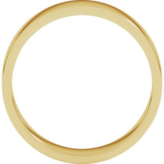 14K Yellow Gold 5 mm Flat Band Size 10