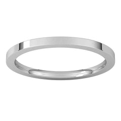 Platinum 1.5 mm Comfort-Fit Flat Band Size 7