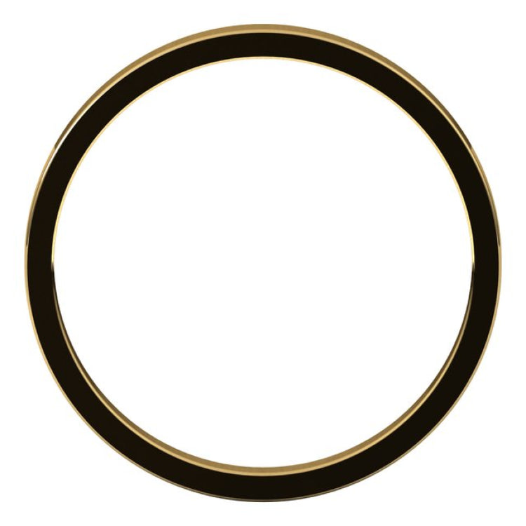14K Yellow Gold 2 mm Flat Band Size 4