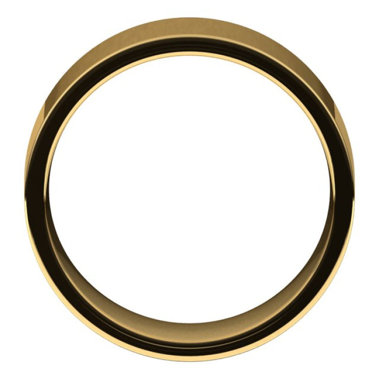 18K Yellow Gold 8 mm Lightweight Comfort-Fit Flat Band Size 5.5