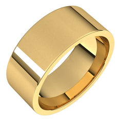 14K Yellow Gold 8 mm Lightweight Comfort-Fit Flat Band Size 5
