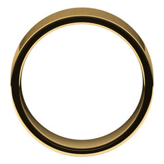 14K Yellow Gold 8 mm Lightweight Comfort-Fit Flat Band Size 7