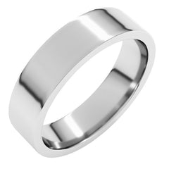 Platinum 5 mm Lightweight Comfort-Fit Flat Band Size 10