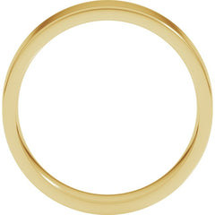 10K Yellow Gold 5 mm Lightweight Comfort-Fit Flat Band Size 9.5