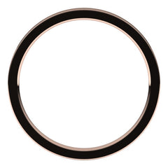 18K Rose Gold 1.5 mm Flat Comfort Fit Light Band Size 4.5