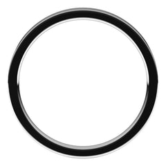 14K White Gold 2 mm Lightweight Comfort-Fit Flat Band Size 4.5