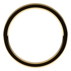 14K Yellow Gold 2 mm Flat Comfort Fit Light Band Size 6