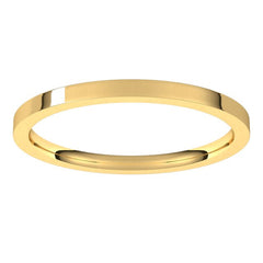 14K Yellow Gold 1.5 mm Flat Comfort Fit Light Band Size 8.5