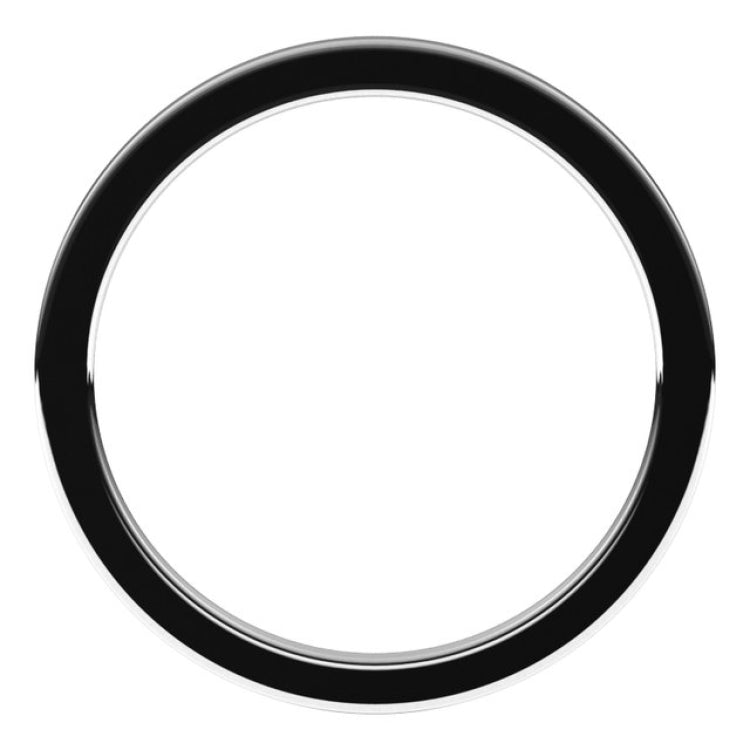 14K White Gold 1 mm Comfort-Fit Flat Band Size 4.5