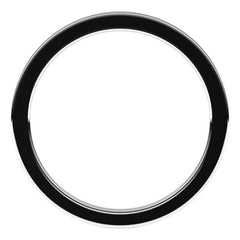 14K White Gold 1 mm Comfort-Fit Flat Band Size 4.5