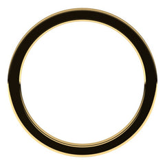 10K Yellow Gold 1 mm Comfort-Fit Flat Band Size 4