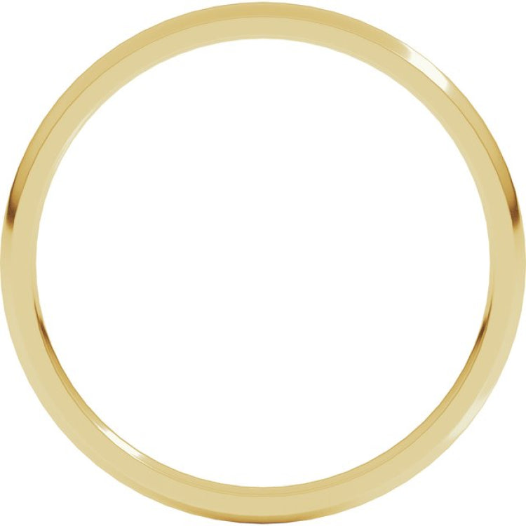 10K Yellow Gold 1.5 mm Lightweight Comfort-Fit Half Round Band Size 6