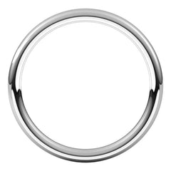 14K White Gold 2 mm Comfort-Fit European-Style Band Size 5.5