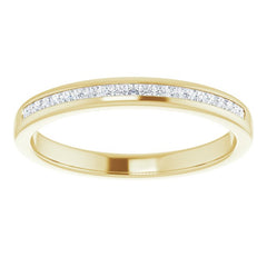 14K Yellow Gold 1/4 CTW Natural Diamond Band