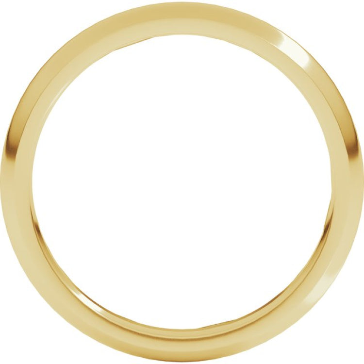 18K Yellow Gold 2.5 mm Comfort-Fit Half Round Band Size 6.5