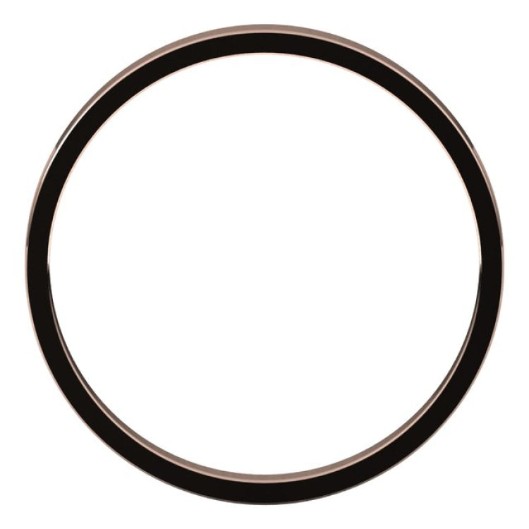 14K Rose Gold 2 mm Ultra-Lightweight Flat Band Size 8