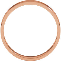 10K Rose Gold 4 mm Ultra-Lightweight Flat Band Size 7.5
