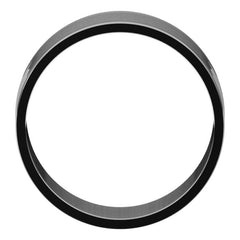14K White Gold 8 mm Ultra-Lightweight Flat Band Size 8