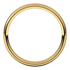 14K Yellow Gold 3.5 mm Comfort-Fit European-Style Band Size 5