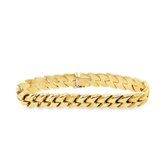 14k Yellow Gold S-Link 7 Inch Bracelet