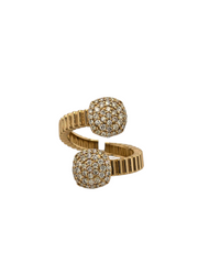 14ky Split Ring with Diamonds