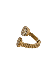 14ky Split Ring with Diamonds