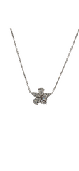 14k White Gold Fancy Shape Lab Grown Diamond Necklace