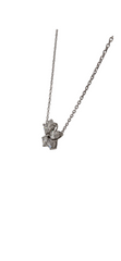14k White Gold Fancy Shape Lab Grown Diamond Necklace