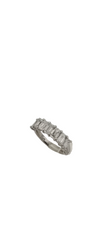 14k White Gold Emerald Cut Lab Grown Diamond Ring