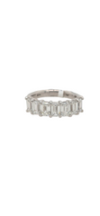14k White Gold Emerald Cut Lab Grown Diamond Ring