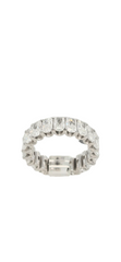 14k White Gold Eternity Radiant Cut Lab Grown Diamond Band