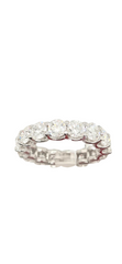 14k White Gold Eternity Band with Lab Grown Diamonds