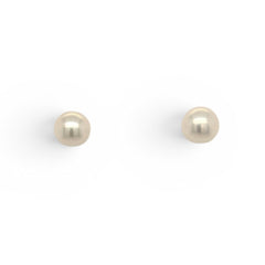 18k Yellow Gold Mikimoto Akoya Cultured Pearl Studs