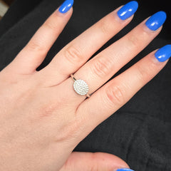 14k White Gold Diamond Love Bright Ring