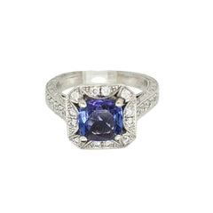 14k White Gold Engagement Ring