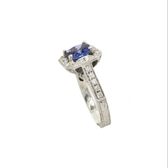 14k White Gold Engagement Ring
